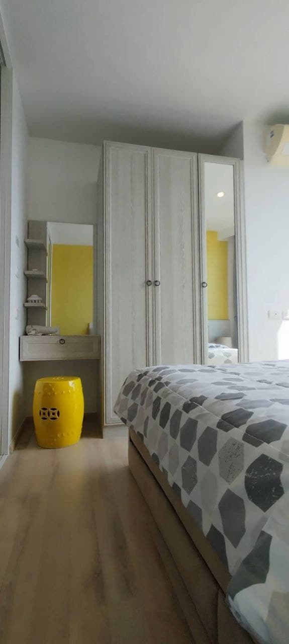 Bedroom in condo, center, on a one-year contract